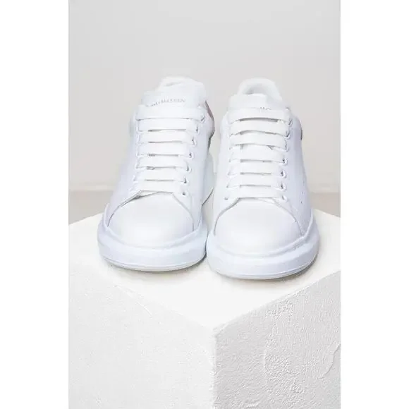 Alexander McQueen White and Cream Chunky Sneaker - Picture 3 of 7